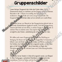 Gruppenschilder für die Elefantenklasse (Arbeitsblatt 01)