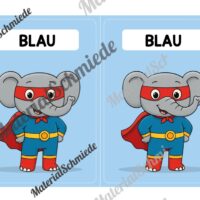 Gruppenschilder für die Elefantenklasse (Arbeitsblatt 02)