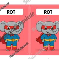 Gruppenschilder für die Elefantenklasse (Arbeitsblatt 04)