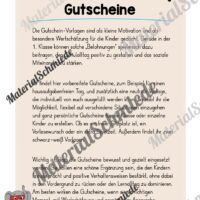 Gutscheine für die Elefantenklasse (Arbeitsblatt 01)