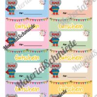 Gutscheine für die Elefantenklasse (Arbeitsblatt 04)