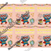 Begrüßungs-Kärtchen für die Elefantenklasse (Arbeitsblatt 03)