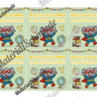 Begrüßungs-Kärtchen für die Elefantenklasse (Arbeitsblatt 04)