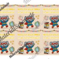 Begrüßungs-Kärtchen für die Elefantenklasse (Arbeitsblatt 06)