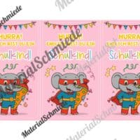 Karten zur Einschulung für die Elefantenklasse (Arbeitsblatt 08)