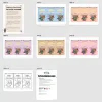 Karten zur Einschulung für die Elefantenklasse (Überblick)