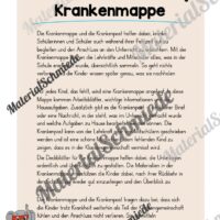 Krankenmappe für die Elefantenklasse (Arbeitsblatt 01)