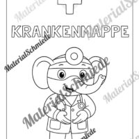 Krankenmappe für die Elefantenklasse (Arbeitsblatt 09)