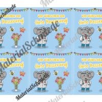 Krankenmappe für die Elefantenklasse (Arbeitsblatt 10)