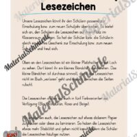 Lesezeichen für die Elefantenklasse (Arbeitsblatt 01)