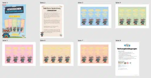 Lesezeichen für die Elefantenklasse (Überblick)