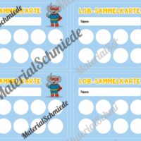 Lob-Sammelkarten für die Elefantenklasse (Arbeitsblatt 02)