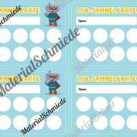 Lob-Sammelkarten für die Elefantenklasse (Arbeitsblatt 08)