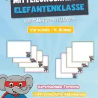 Mitteilungskarten für die Elefantenklasse