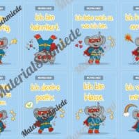 Motivationskarten für die Elefantenklasse (Arbeitsblatt 03)