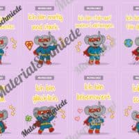 Motivationskarten für die Elefantenklasse (Arbeitsblatt 08)