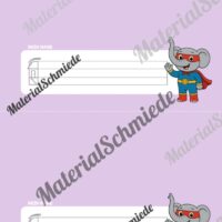 Namensschilder für die Elefantenklasse (Arbeitsblatt 06)