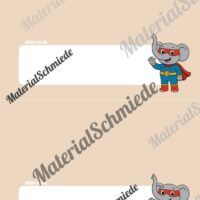 Namensschilder für die Elefantenklasse (Arbeitsblatt 07)