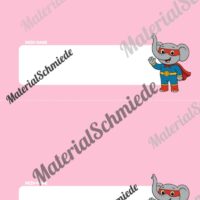 Namensschilder für die Elefantenklasse (Arbeitsblatt 08)