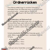 Ordnerrücken für die Elefantenklasse (Arbeitsblatt 01)