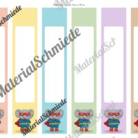 Ordnerrücken für die Elefantenklasse (Arbeitsblatt 09)