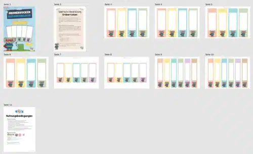 Ordnerrücken für die Elefantenklasse (Überblick)