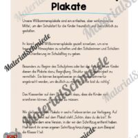 Willkommensplakate für die Elefantenklasse (Arbeitsblatt 01)