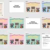 Willkommensplakate für die Elefantenklasse (Überblick)