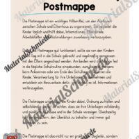 Postmappe für die Elefantenklasse (Arbeitsblatt 01)