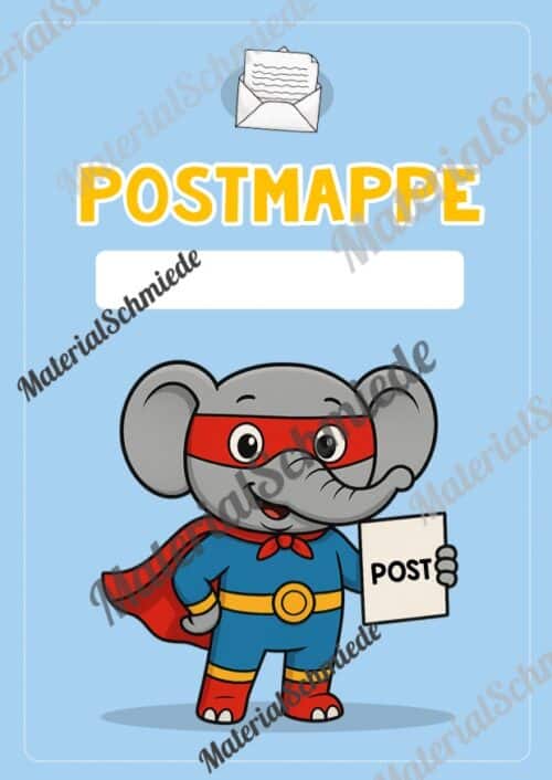 Postmappe für die Elefantenklasse (Arbeitsblatt 02)