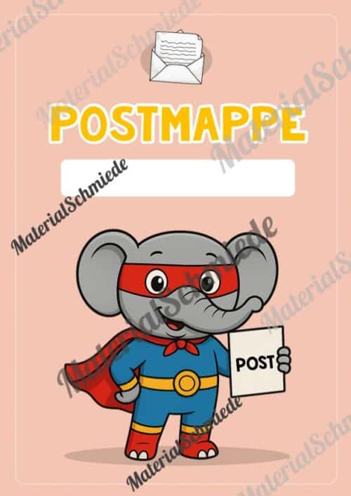 Postmappe für die Elefantenklasse (Arbeitsblatt 06)