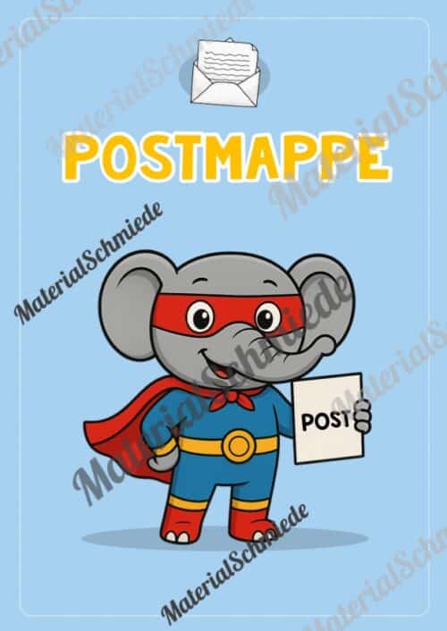 Postmappe für die Elefantenklasse (Arbeitsblatt 08)
