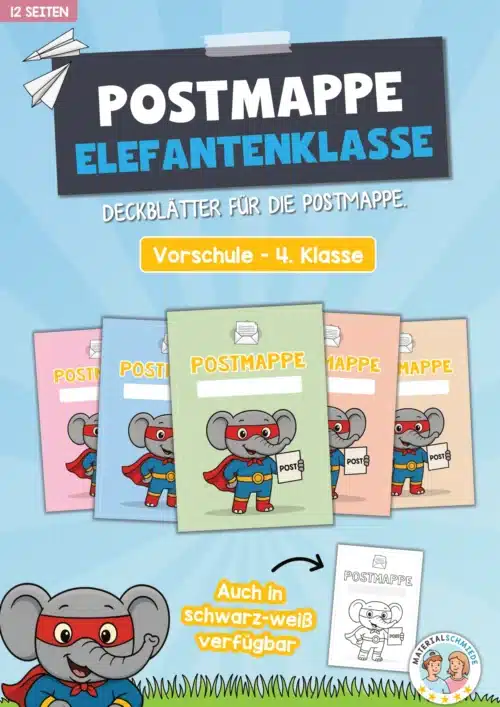 Postmappe für die Elefantenklasse