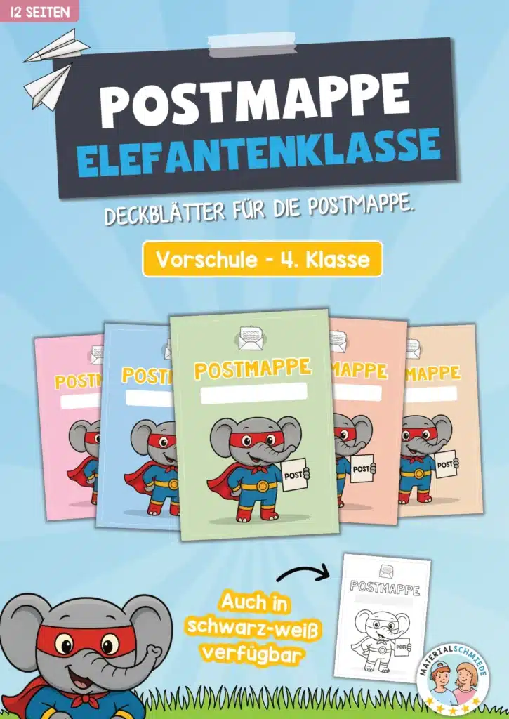 Postmappe für die Elefantenklasse