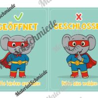 Pultkarten für die Elefantenklasse (Arbeitsblatt 04)