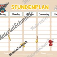 Stundenplan für die Elefantenklasse (Arbeitsblatt 05)