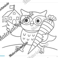 Ausmalbilder für die Eulenklasse (Arbeitsblatt 05)