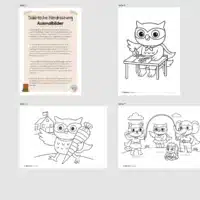 Ausmalbilder für die Eulenklasse (Überblick)
