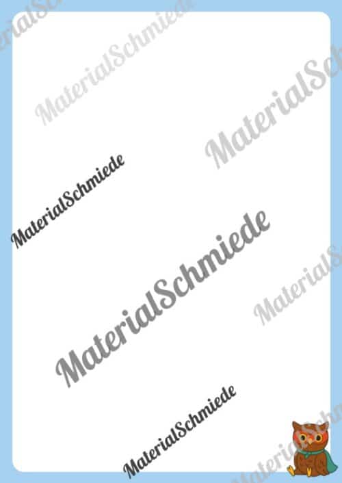 Briefpapier für die Eulenklasse (Arbeitsblatt 02)