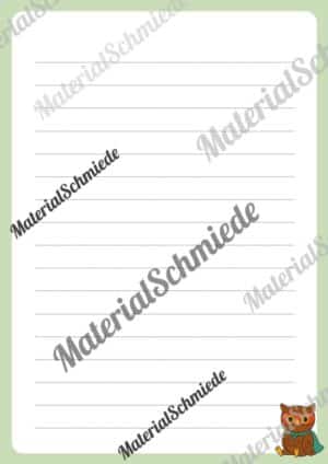 Briefpapier für die Eulenklasse (Arbeitsblatt 04)