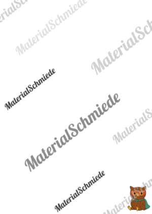 Briefpapier für die Eulenklasse (Arbeitsblatt 08)