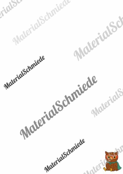Briefpapier für die Eulenklasse (Arbeitsblatt 08)