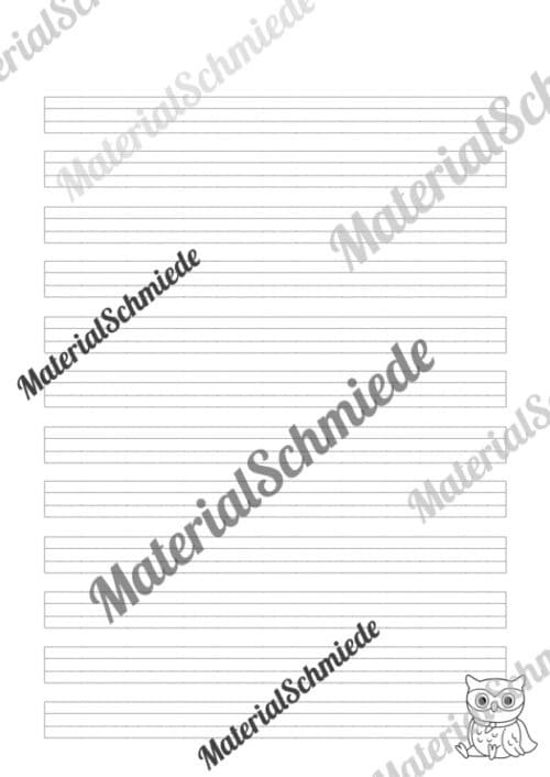 Briefpapier für die Eulenklasse (Arbeitsblatt 11)