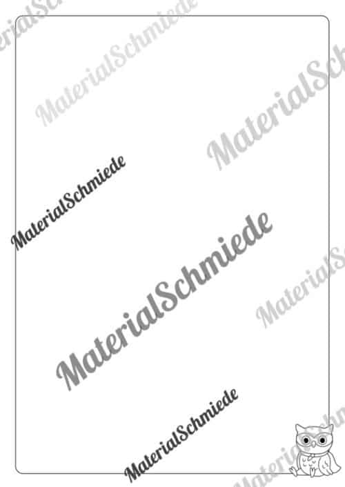 Briefpapier für die Eulenklasse (Arbeitsblatt 12)