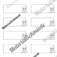 Etiketten für die Eulenklasse (Arbeitsblatt 07)