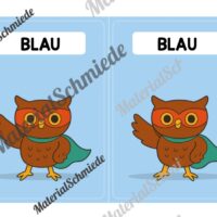 Gruppenschilder für die Eulenklasse (Arbeitsblatt 02)