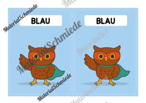 Gruppenschilder für die Eulenklasse (Arbeitsblatt 02)
