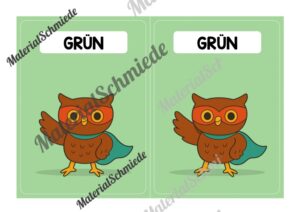 Gruppenschilder für die Eulenklasse (Arbeitsblatt 03)