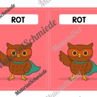 Gruppenschilder für die Eulenklasse (Arbeitsblatt 04)