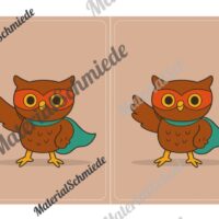 Gruppenschilder für die Eulenklasse (Arbeitsblatt 07)